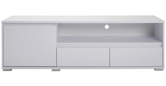 LOWBOARD in 180/55/48 cm - Chromfarben/Weiß, Design, Holzwerkstoff/Kunststoff (180/55/48cm) - Carryhome