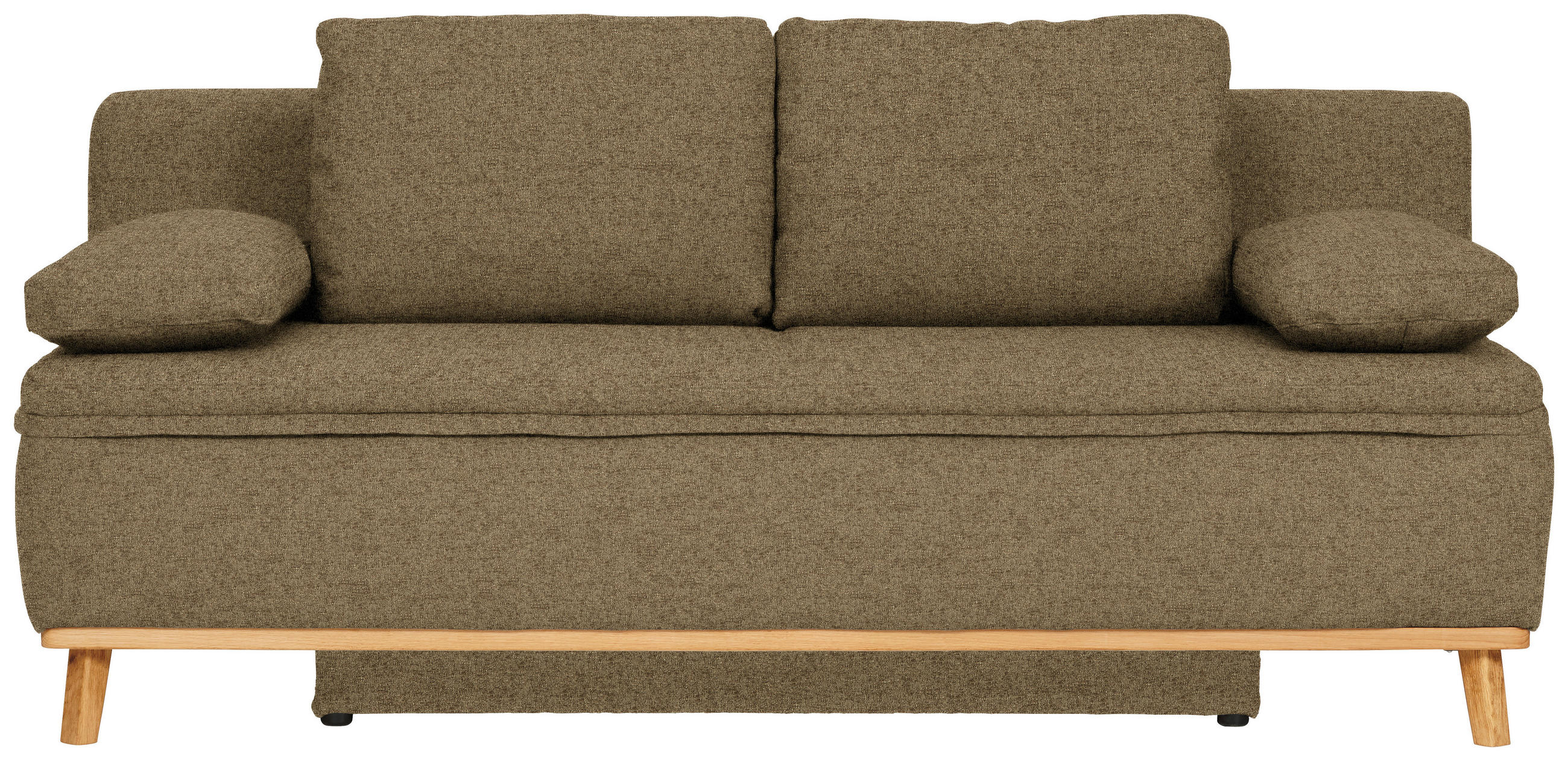 SCHLAFSOFA in Webstoff Hellgrün  - Naturfarben/Hellgrün, Konventionell, Holz/Textil (203/95/96cm) - Venda