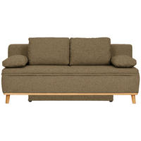 SCHLAFSOFA in Webstoff Hellgrün  - Naturfarben/Hellgrün, Konventionell, Holz/Textil (203/95/96cm) - Venda
