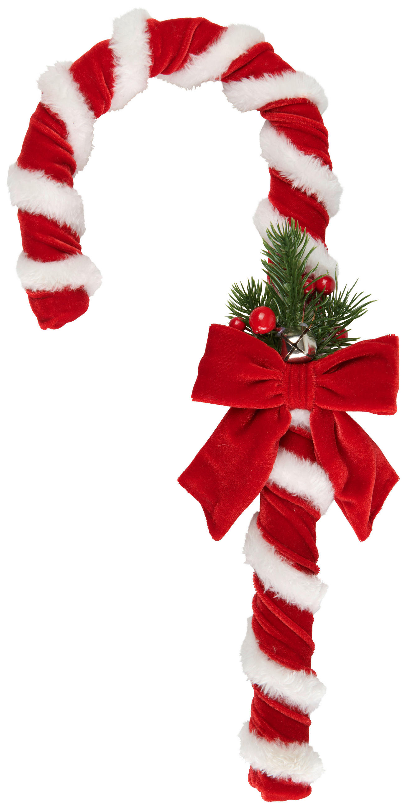 WEIHNACHTSFIGUR - Rot/Weiß, Basics, Kunststoff/Textil (20/6/40cm)