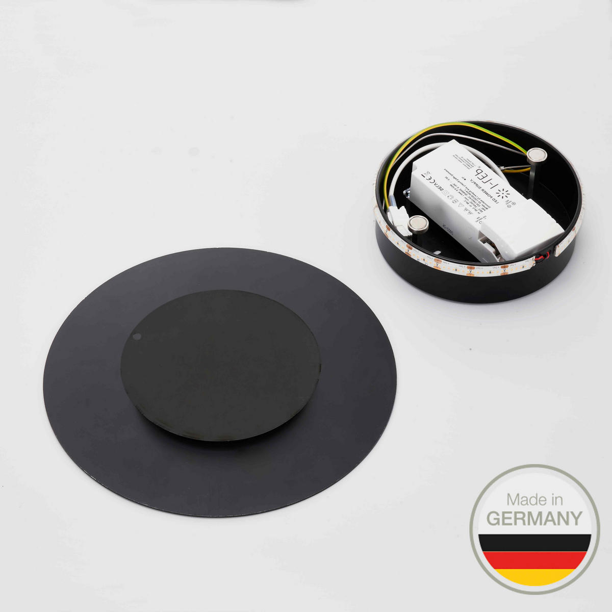 LED-WANDLEUCHTE 25 cm  - Schwarz, KONVENTIONELL, Metall (25cm) - Ambiente