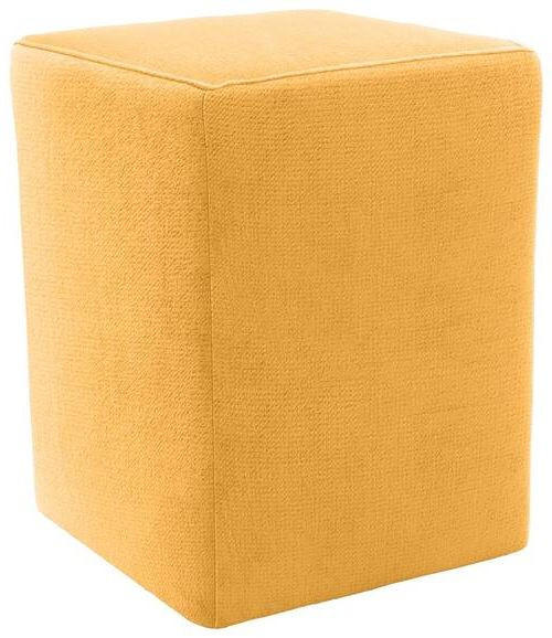 HOCKER Webstoff Gelb  - Gelb/Silberfarben, Design, Kunststoff/Textil (38/47/38cm) - LOOKS by W.Joop