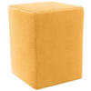 HOCKER in Textil Gelb  - Gelb/Silberfarben, Design, Kunststoff/Textil (38/47/38cm) - LOOKS by W.Joop