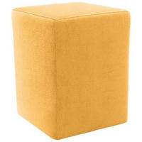 HOCKER Webstoff Gelb  - Gelb/Silberfarben, Design, Kunststoff/Textil (38/47/38cm) - LOOKS by W.Joop