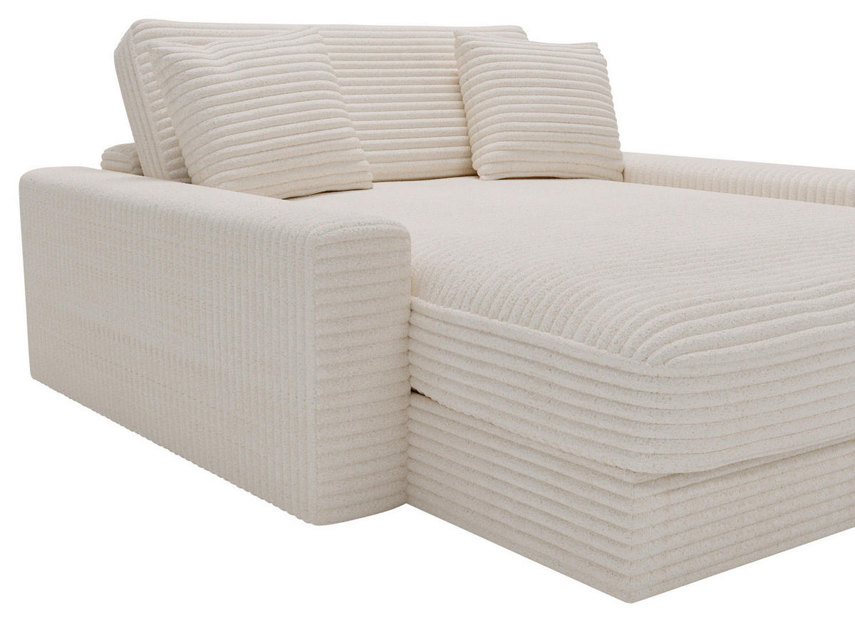 XXL-SESSEL - Schwarz/Naturfarben, MODERN, Kunststoff/Textil (160/87/190cm) - Carryhome