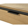 NACHTSCHRANK 30/60/40 cm  - Eichefarben/Schwarz, Basics, Holzwerkstoff/Metall (30/60/40cm) - Xora