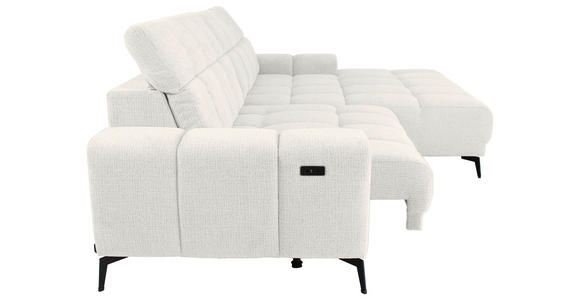 ECKSOFA inkl.Funktionen Beige Chenille  - Beige/Schwarz, MODERN, Textil/Metall (300/195cm) - Xora