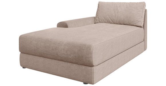 BIGSOFA Cord Rosa  - Schwarz/Rosa, MODERN, Kunststoff/Textil (117/93/190cm) - Carryhome