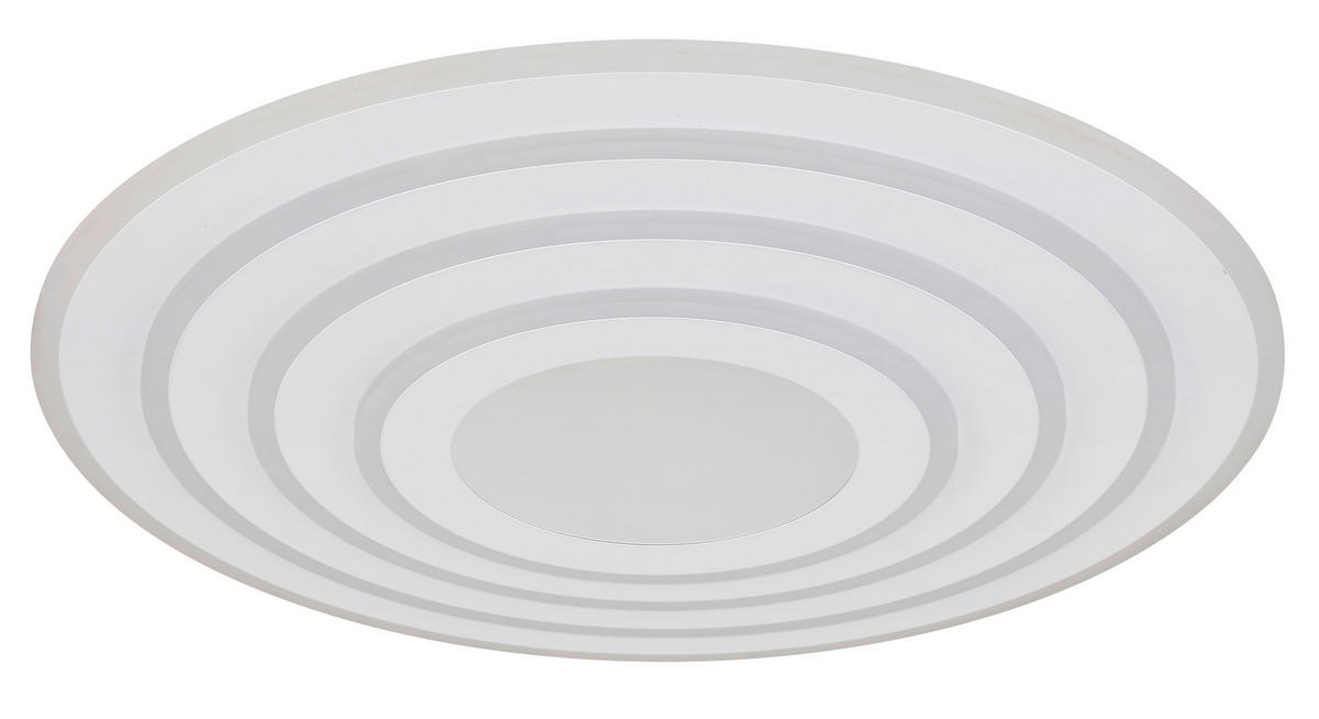 LED-DECKENLEUCHTE 70/6,7 cm    - Chromfarben/Opal, Basics, Kunststoff/Metall (70/6,7cm)