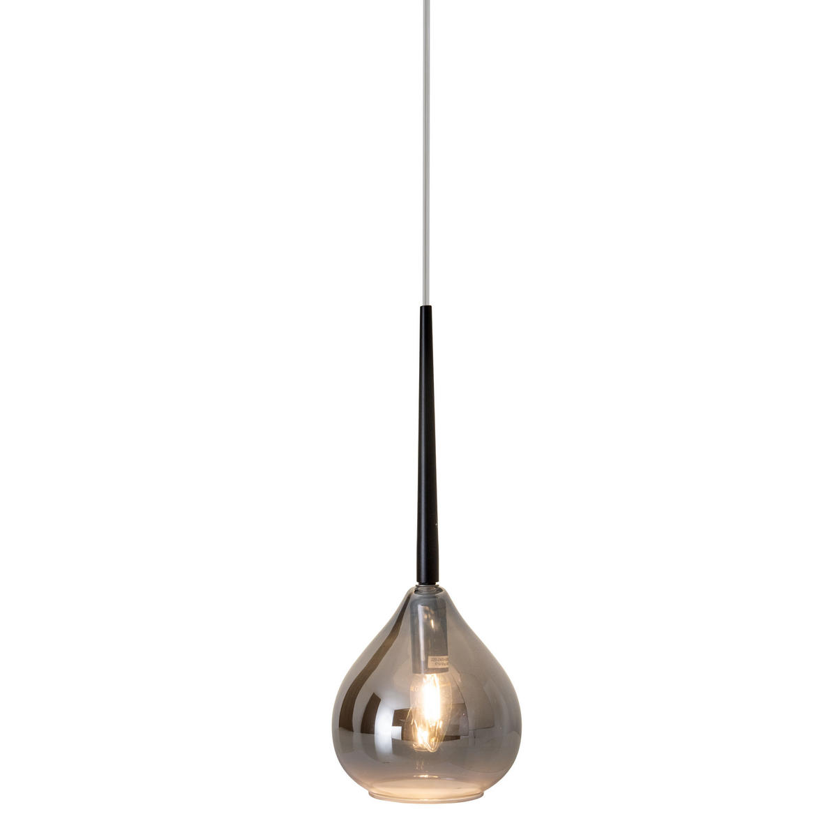 HÄNGELEUCHTE Vaso 136/16 cm   - Anthrazit/Schwarz, Design, Glas/Kunststoff (136/16cm) - Näve