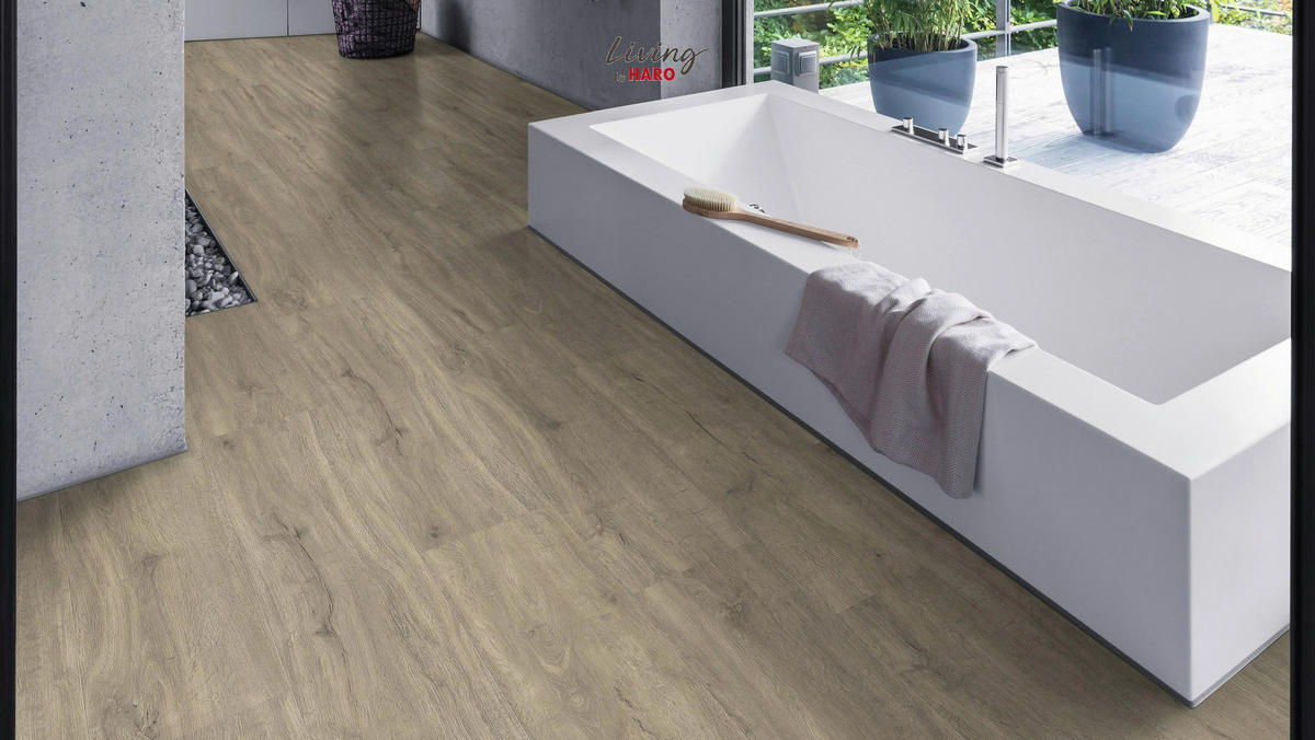 VINYLBODEN  per  m² - Graubraun/Grau, Design, Holzwerkstoff (128,2/23,5/0,65cm) - Living by HARO