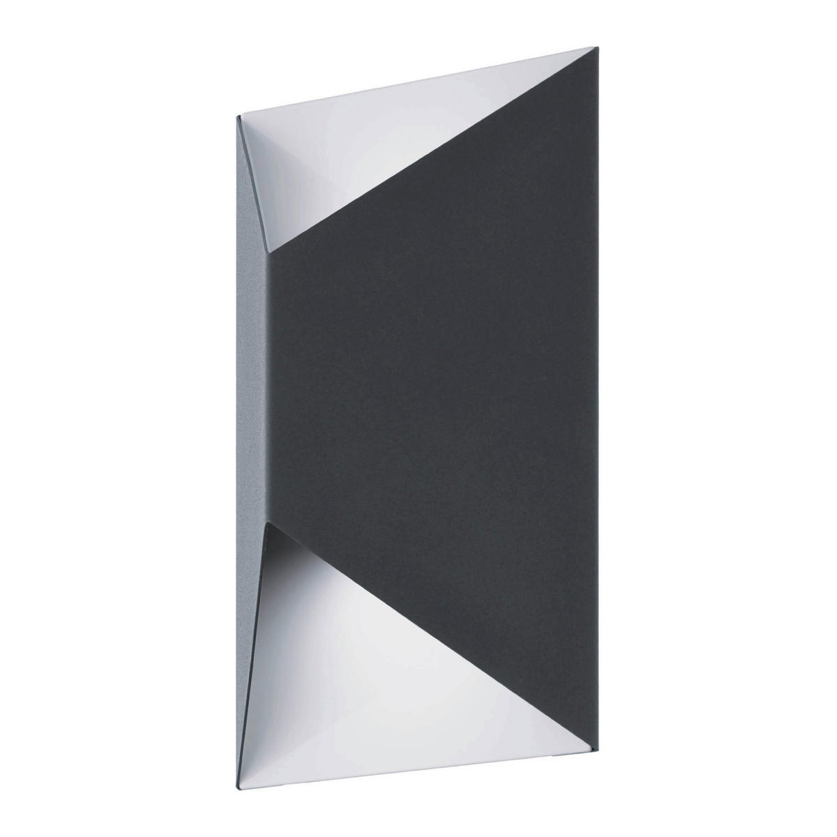 AUSSENWANDLEUCHTE - Weiss/Anthrazit, Design, Metall (14/21/7,5cm) - Eglo