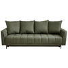 SCHLAFSOFA in Textil Grün  - Schwarz/Grün, Design, Textil (235/70/108cm) - MID.YOU