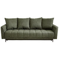 SCHLAFSOFA in Textil Grün  - Schwarz/Grün, Design, Textil (235/70/108cm) - MID.YOU