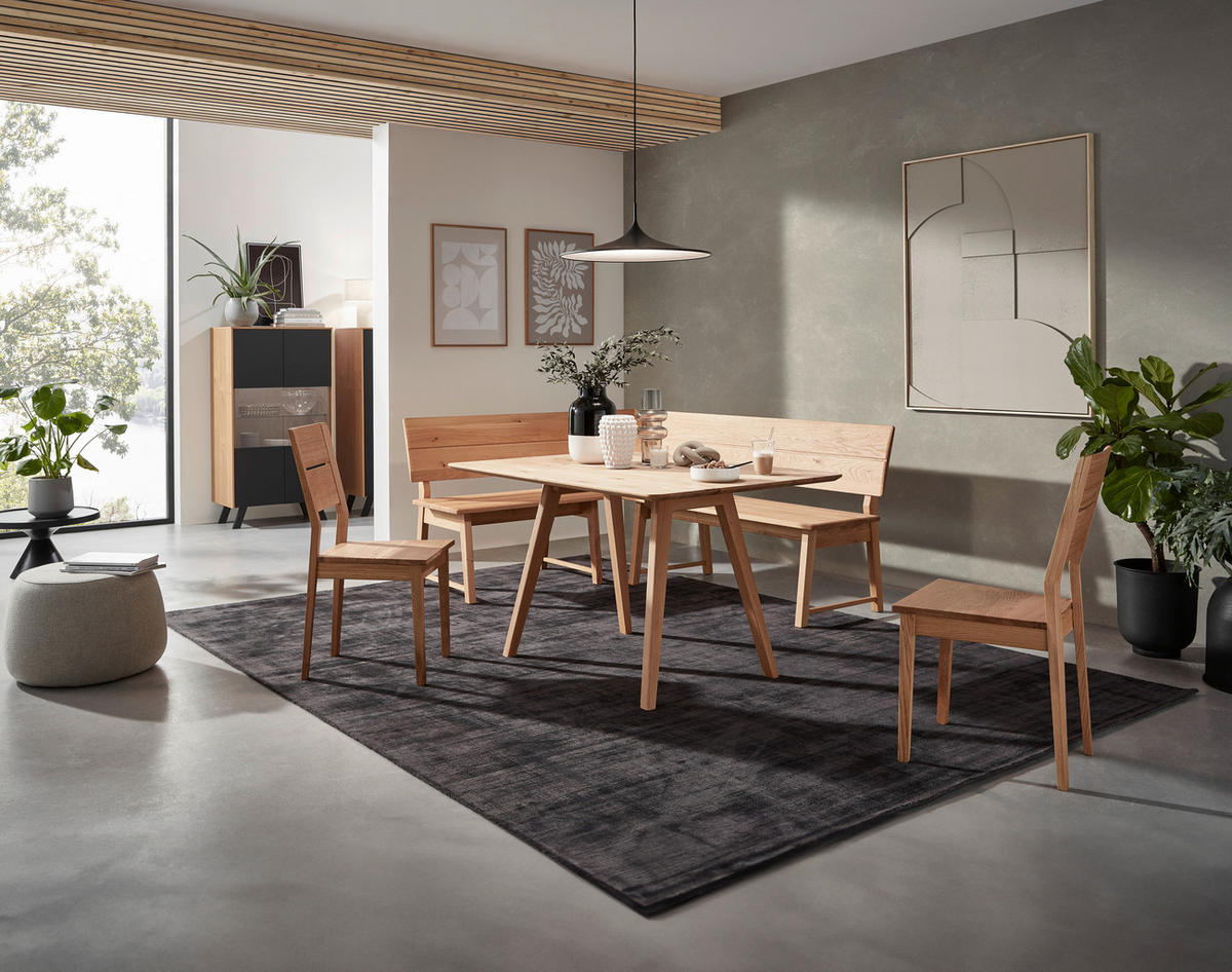 ESSTISCH in Holz 130/90/76 cm  - Wildeiche, KONVENTIONELL, Holz (130/90/76cm) - Valnatura
