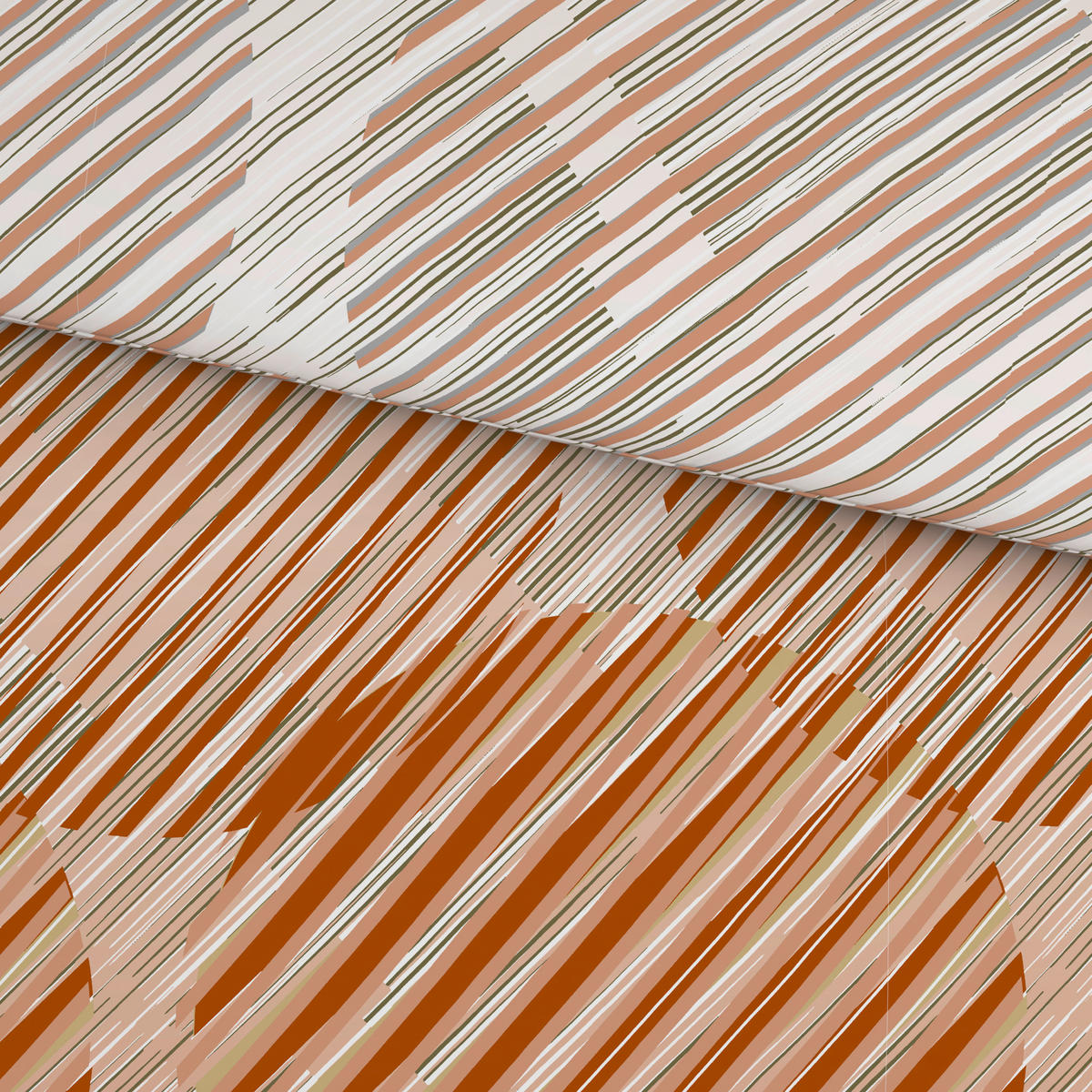 BETTWÄSCHE Renforcé 135/200 cm  - Orange, Textil (135/200cm) - Novel