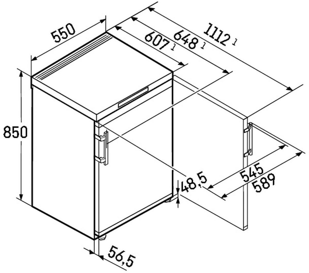 GEFRIERSCHRANK FC1404  - Weiß, Basics, Metall (55/85/60,7cm) - Liebherr