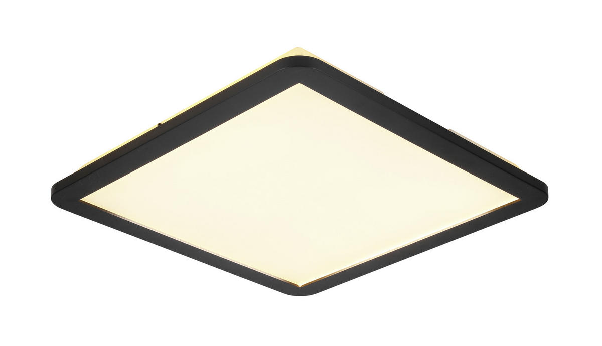 PLAFONIERĂ CU LED - alb/negru, Trend, plastic (40/40/4cm) - Novel