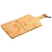 SERVIERBRETT Holz Bambus  - Hellbraun, Basics, Holz (55/25/1,5cm)