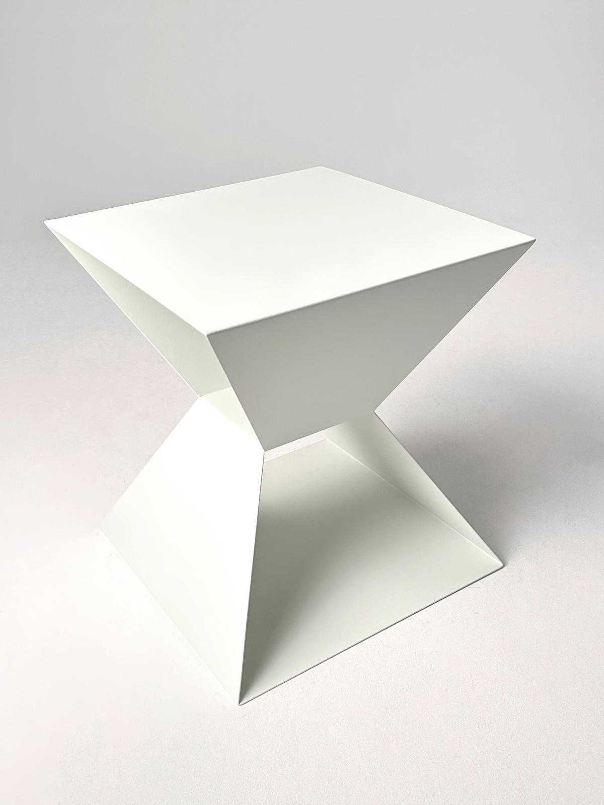 BEISTELLTISCH in Metall 40/40/45 cm  - Weiß, Design, Metall (40/40/45cm)