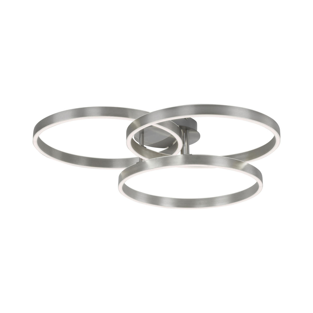 LED-DECKENLEUCHTE 75/71,1/15,1 cm   - Edelstahlfarben, Design, Kunststoff/Metall (75/71,1/15,1cm) - Paul Neuhaus