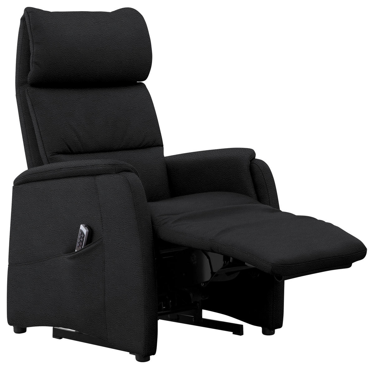 FAUTEUIL DE TÉLÉVISION in Schwarz  - Schwarz, Konventionell, Leder/Kunststoff (69/109/83cm) - Cantus