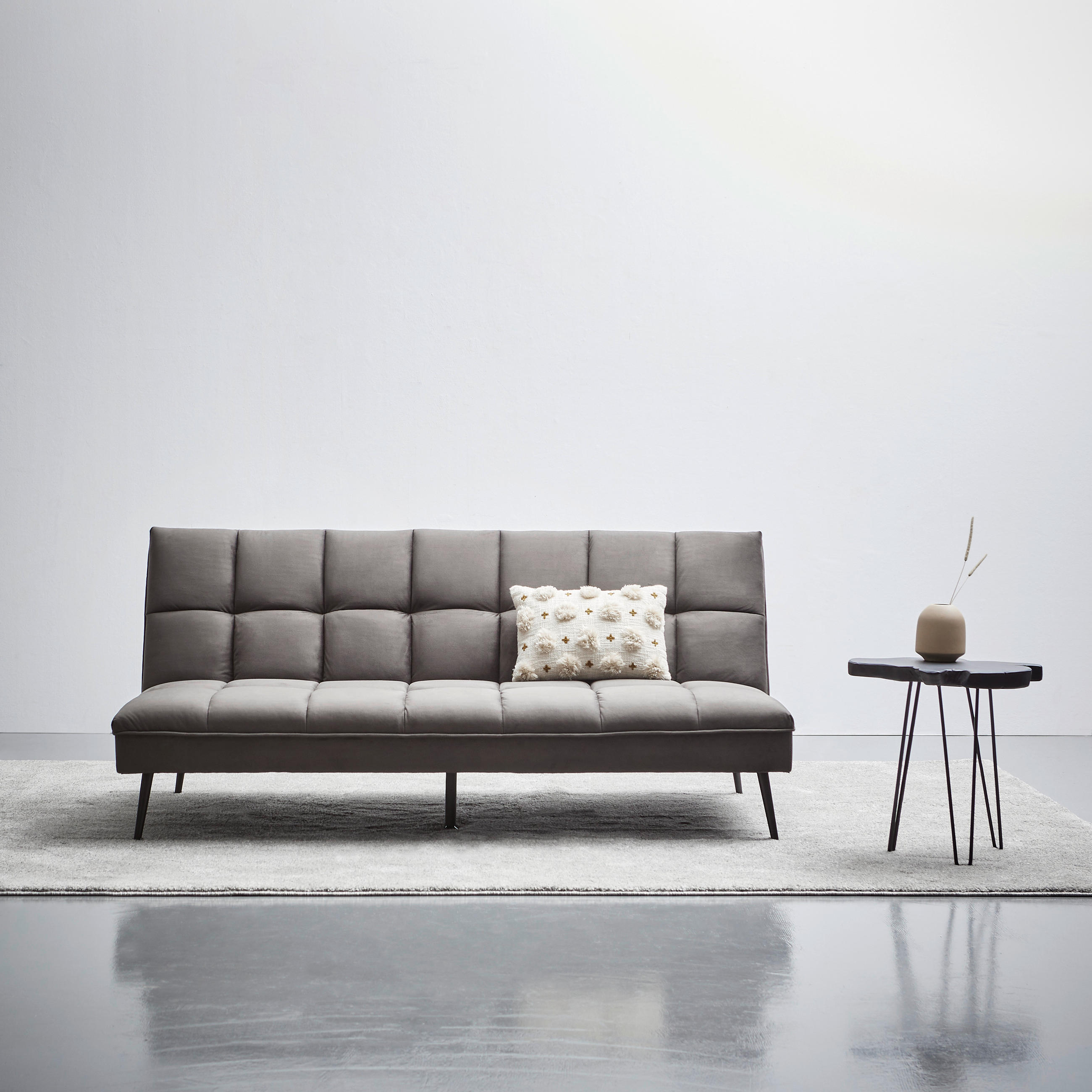 Thumbnail - Mid.you Schlafsofa, Grau, Textil, 3-Sitzer, 178x84x98 cm, Liegefunktion, Wohnzimmer, Sofas & Couches, Schlafsofas, Klapp...