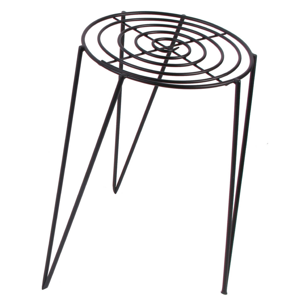 BLUMENSTÄNDER Metall  - Schwarz, Basics, Metall (37/60cm)