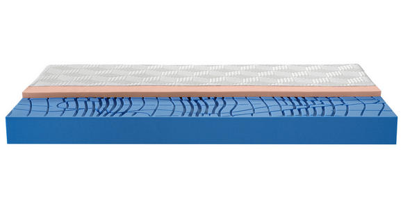 GELSCHAUMMATRATZE 90/200 cm Höhe ca. 20 cm  - Weiß, Basics, Textil (90/200cm) - Dieter Knoll