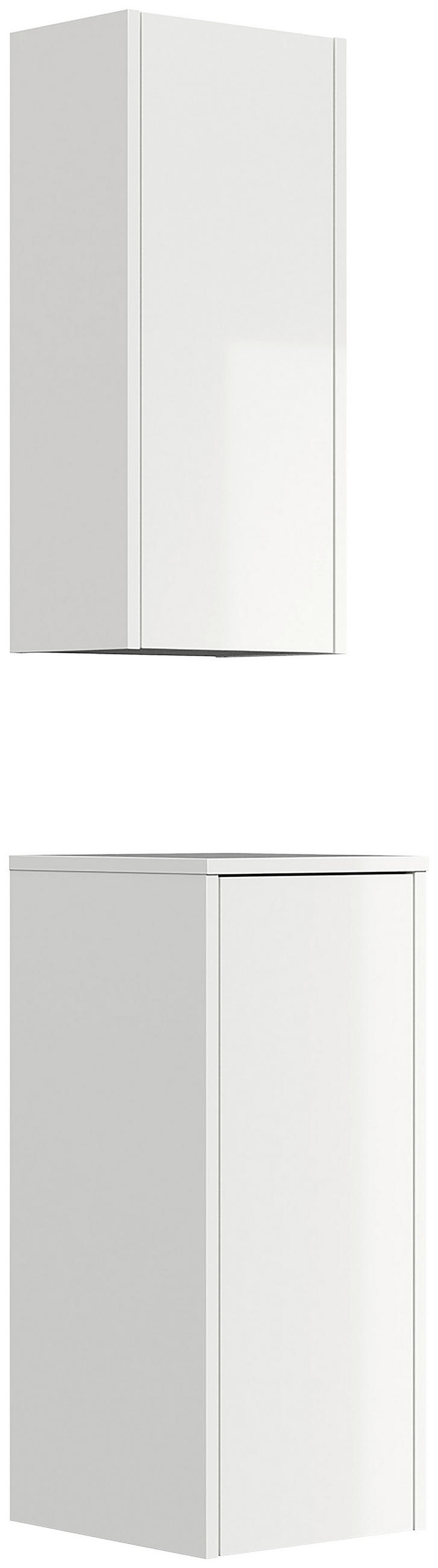 HÄNGESCHRANK - Weiß Hochglanz, MODERN, Holzwerkstoff - MID.YOU