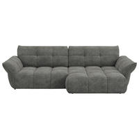 ECKSOFA Anthrazit Chenille Rücken echt  - Anthrazit/Schwarz, Design, Kunststoff/Textil (312/177cm) - Welnova