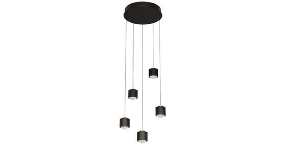 LED-HÄNGELEUCHTE 34/170 cm - Schwarz, Design, Kunststoff/Metall (34/170cm) - Novel