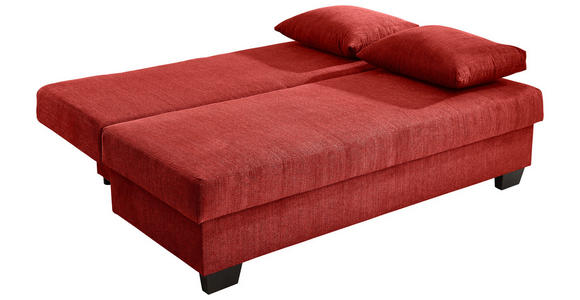 SCHLAFSOFA in Flachgewebe Rot  - Rot, KONVENTIONELL, Holz/Textil (200/88/102cm) - Xora