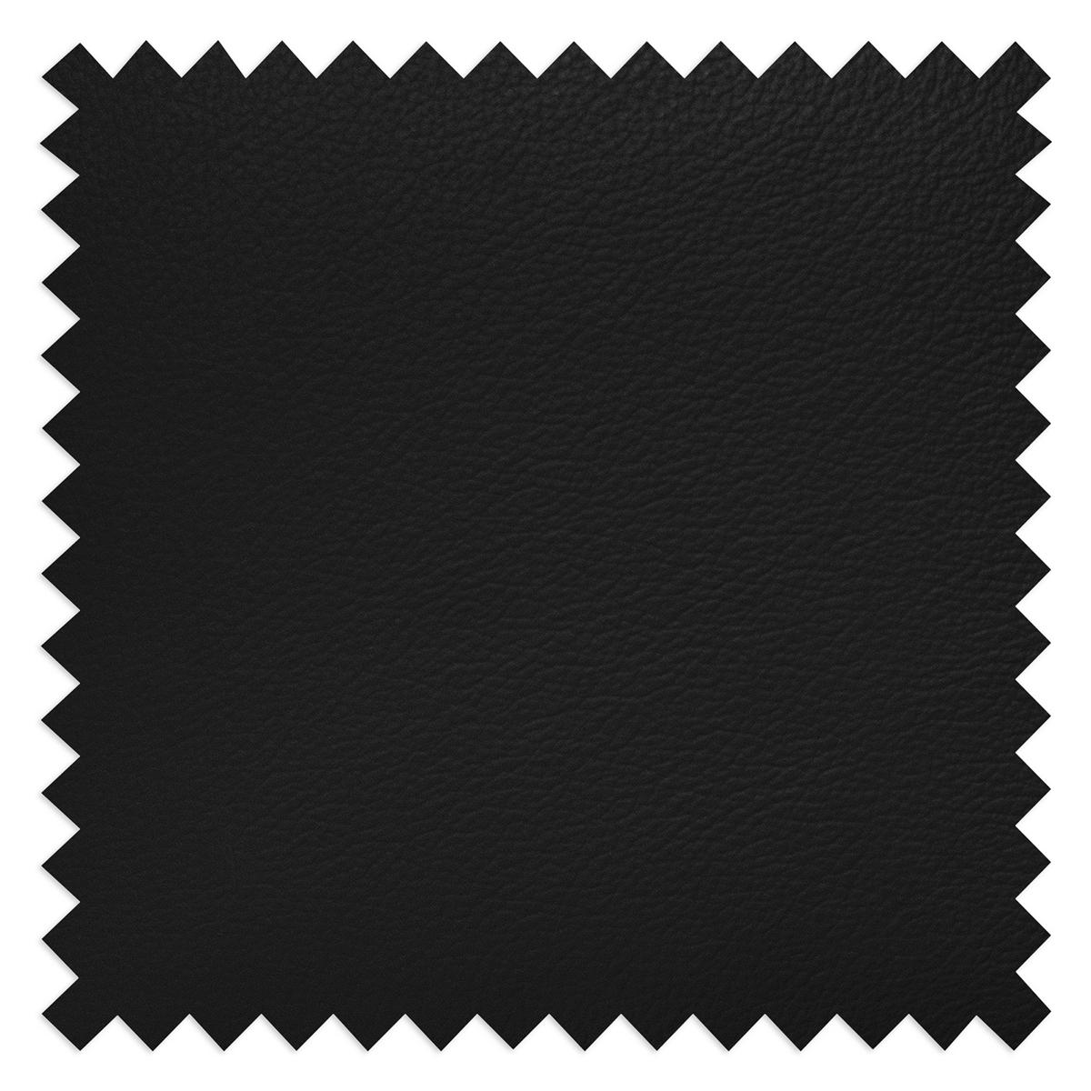 SCHLAFSOFA in Leder Schwarz  - Silberfarben/Schwarz, Design, Leder/Metall (204/84/104cm) - Livetastic