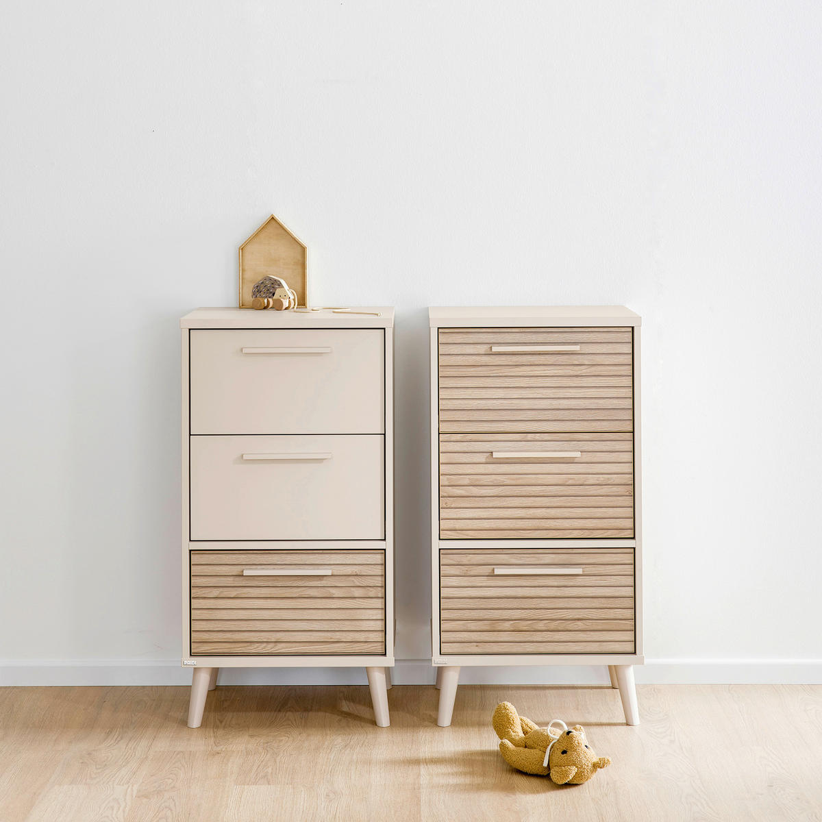 KOMMODE Eefje  in 48,4/93,2/41,1 cm  - Eichefarben/Beige, Basics, Holzwerkstoff (48,4/93,2/41,1cm) - Paidi