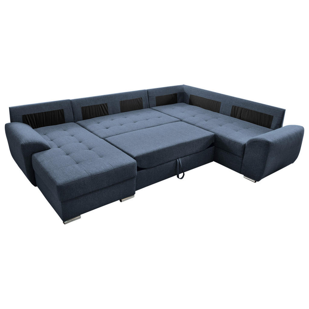 Thumbnail - Livetastic Wohnlandschaft, Blau, Textil, Uni, U-Form, 292x218 cm, Made in Europe, Liegefunktion, Wohnzimmer, Sofas & Cou...