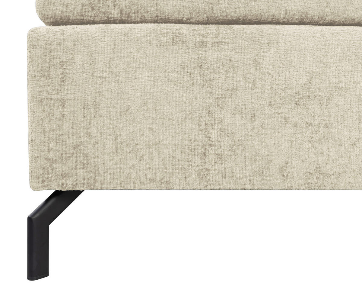 BOXSPRINGBETT 160/200 cm  in Champagner  - Champagner/Schwarz, Design, Textil/Metall (160/200cm) - Esposa