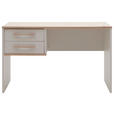 SCHREIBTISCH 125,5/65/75 cm  in Eichefarben, Hellgrau  - Eichefarben/Hellgrau, KONVENTIONELL, Holzwerkstoff (125,5/65/75cm) - Venda