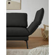 ECKSOFA  in Flachgewebe Anthrazit  175-224/255-365 cm  - Anthrazit/Schwarz, Design, Textil/Metall (175-224/255-365cm) - Dieter Knoll