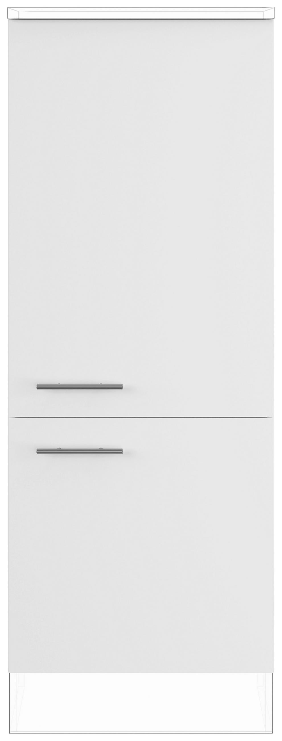 GERÄTEUMBAUSCHRANK 60/163/57,6 cm  in Weiß  - Edelstahlfarben/Weiß, Basics, Holzwerkstoff/Metall (60/163/57,6cm) - Impuls