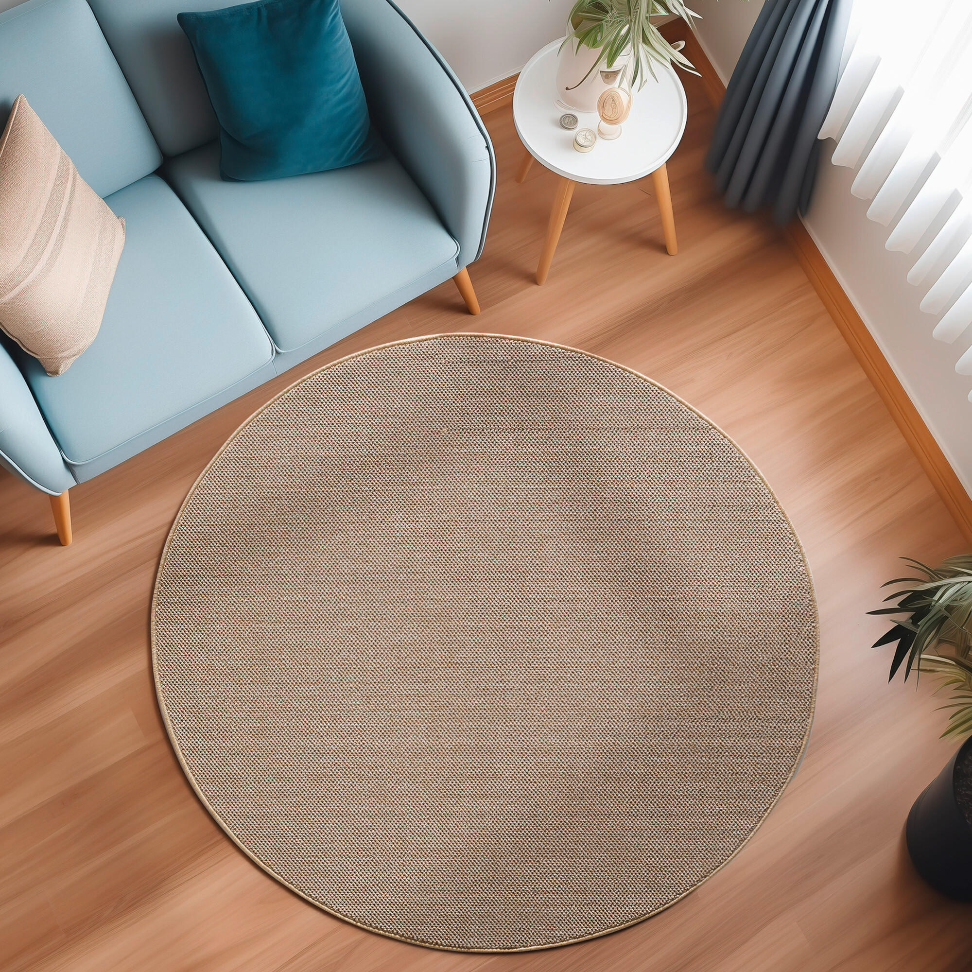WEBTEPPICH 200 cm LOOM Beige  - Beige, Basics, Textil (200cm) - Novel