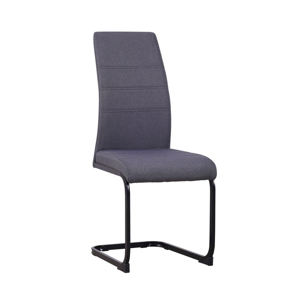 STOLICA  siva       - siva/crna, Moderno, metal/tekstil (42/99/56cm)