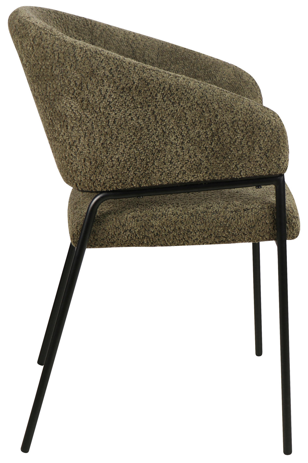 NASLANJAČ, les, kovina, tekstil zelena  - črna/zelena, Design, kovina/tekstil (58.0/84,5/55.5cm) - Hom`in