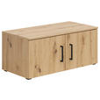 AUFSATZSCHRANK 80/35/40 cm  - Schwarz/Eiche Artisan, MODERN, Holzwerkstoff/Kunststoff (80/35/40cm) - Carryhome