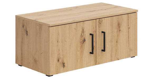 AUFSATZSCHRANK 80/35/40 cm  - Schwarz/Eiche Artisan, MODERN, Holzwerkstoff/Kunststoff (80/35/40cm) - Carryhome