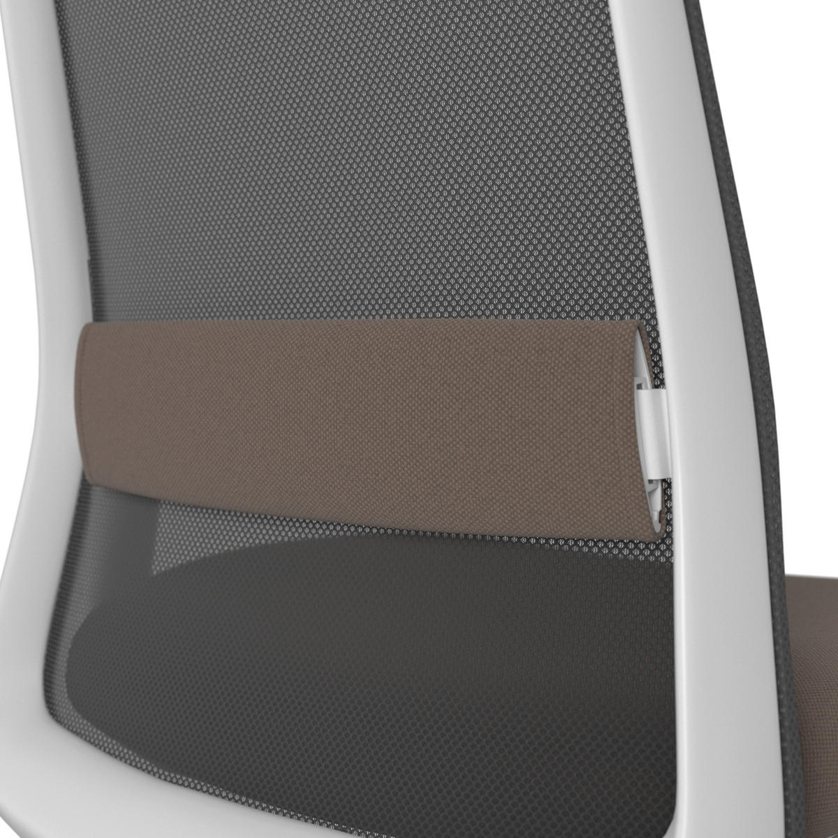 DREHSTUHL Schwarz, Weiß, Dunkelbraun  - Dunkelbraun/Schwarz, MODERN, Kunststoff/Textil (70/103-115/70cm)