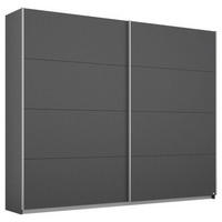 SCHWEBETÜRENSCHRANK 226/230/62 cm 2-türig Grau  - Alufarben/Grau, MODERN, Holzwerkstoff/Metall (226/230/62cm) - Rauch Möbel