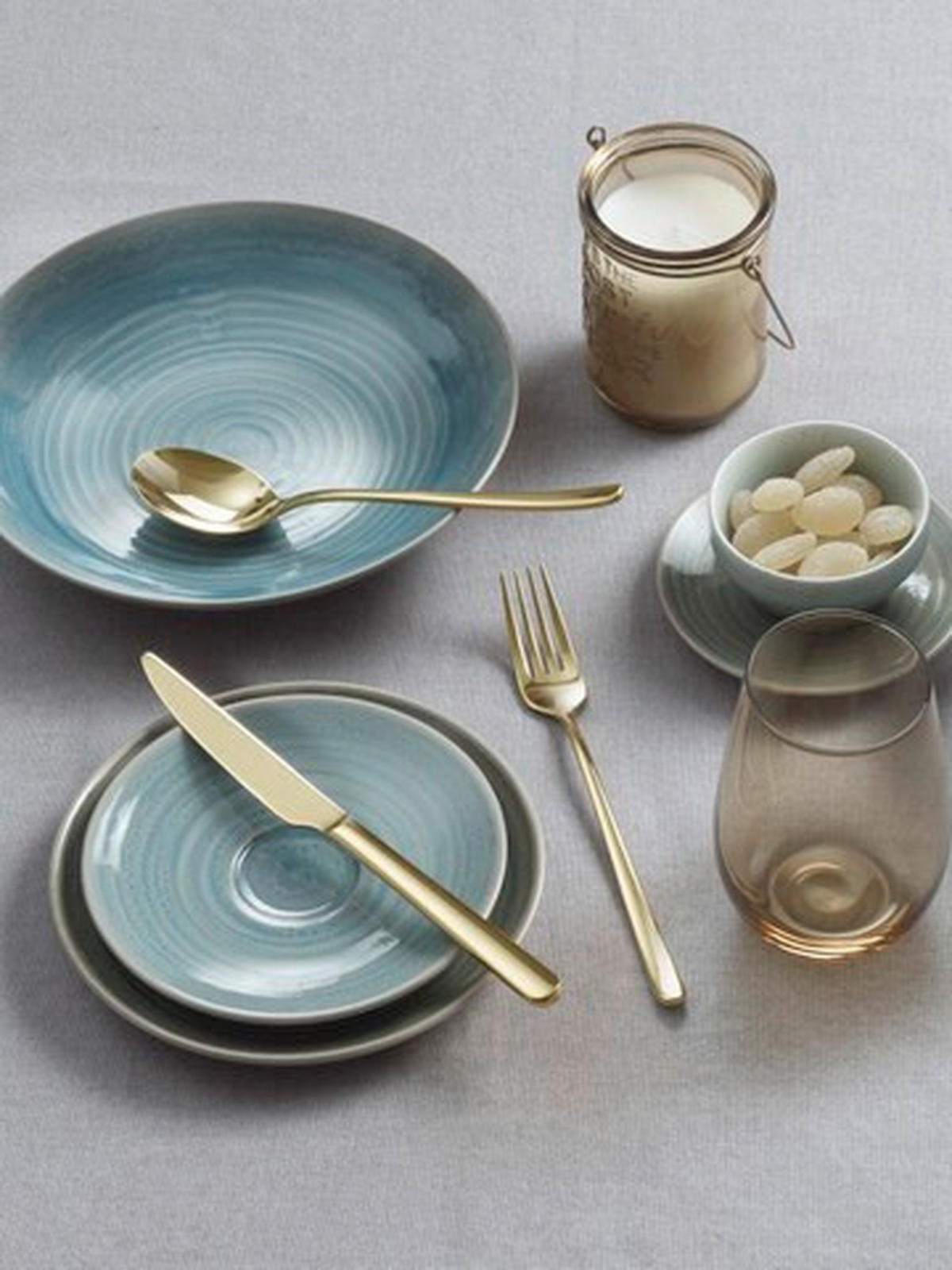 BESTECKSET SKY  16-teilig  - Honig, Basics, Metall (25,5/7/5,3cm) - Pintinox