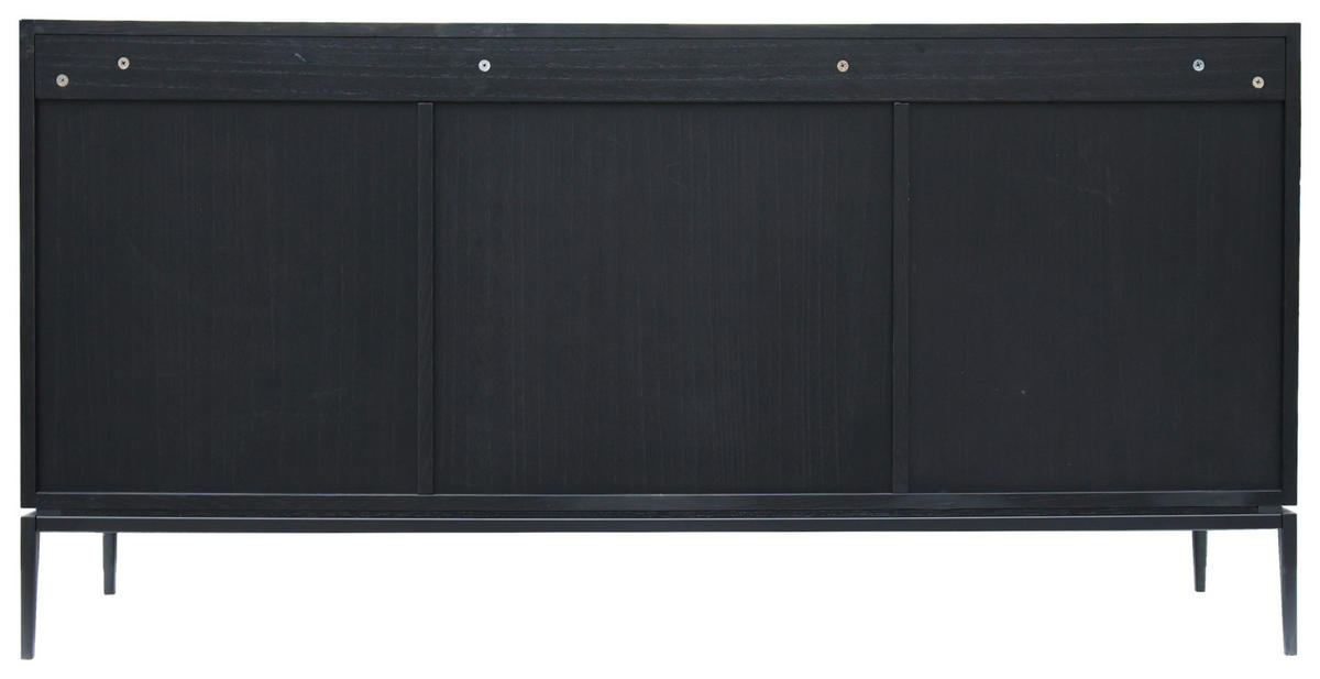 ŠIROKÁ KOMODA, černá, 160/80/40 cm - černá, Trend, kov/kompozitní dřevo (160/80/40cm) - home24