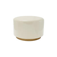 BEISTELLTISCH 51,5/43/51,5 cm Goldfarben, Beige  - Beige/Goldfarben, Design, Metall (51,5/43/51,5cm) - Kayoom
